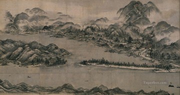 日本 Painting - 天橋立の眺め 1505年 殺生東洋